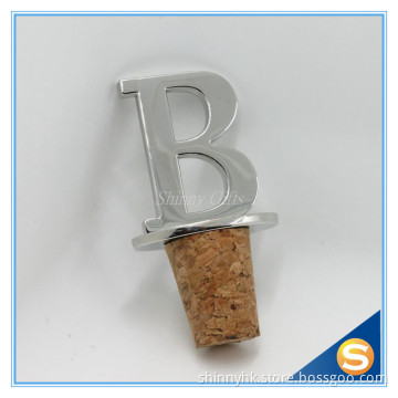 Wholesale Unique B Capital letter Wine Bottle Man Stopper